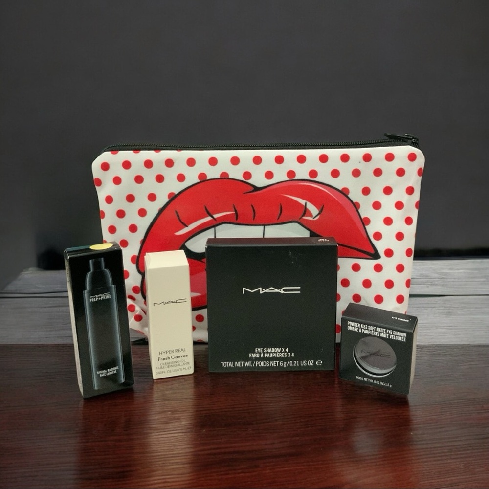 MAC Bundle with Cosmetic Pouch-5 Items-NIB